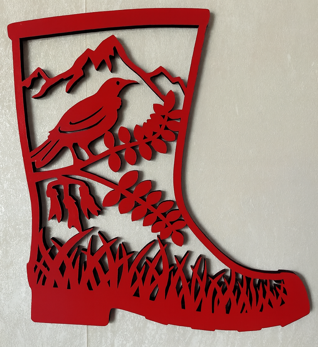 Gumboot Kiwiana - Laser Wood Designs