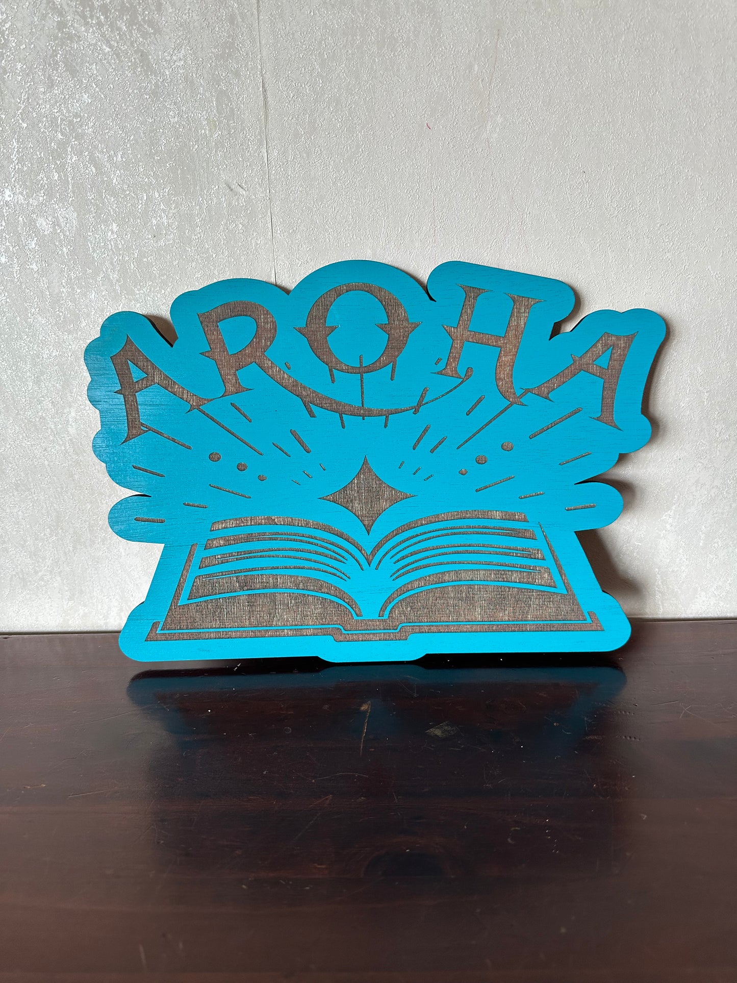 Open Book Name Plaque - Laser Wood Designs