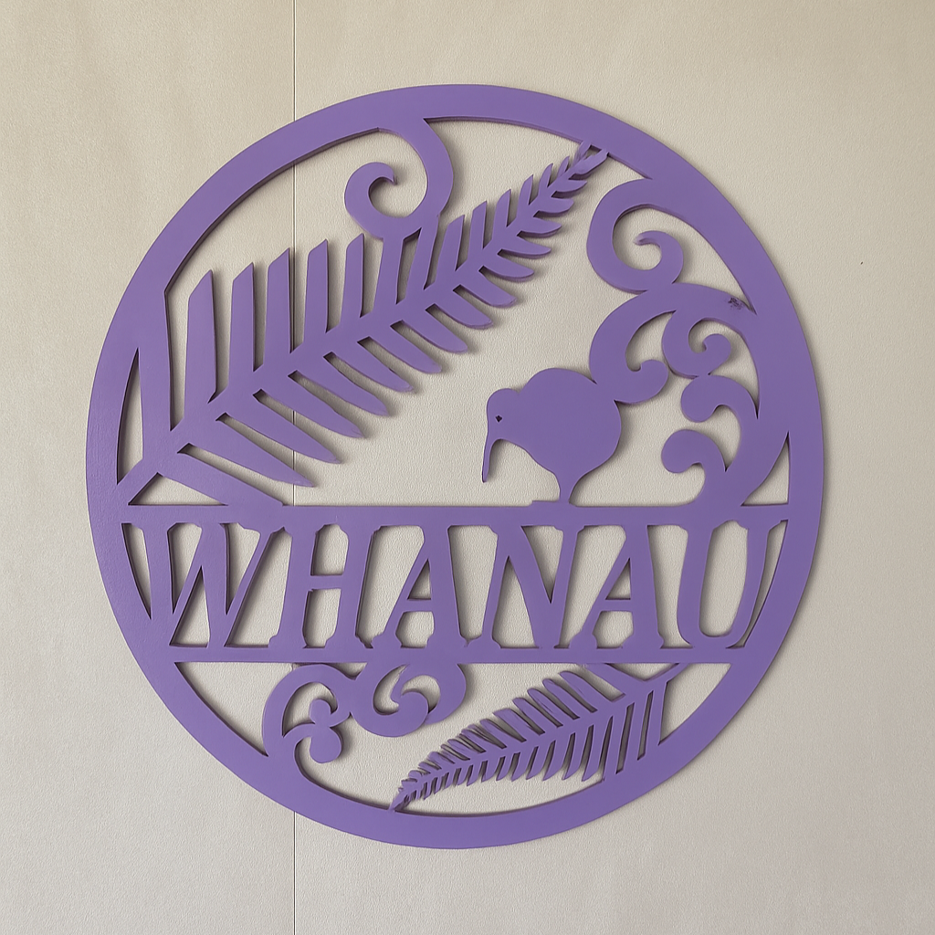 Whanau Wall Art - Laser Wood Designs