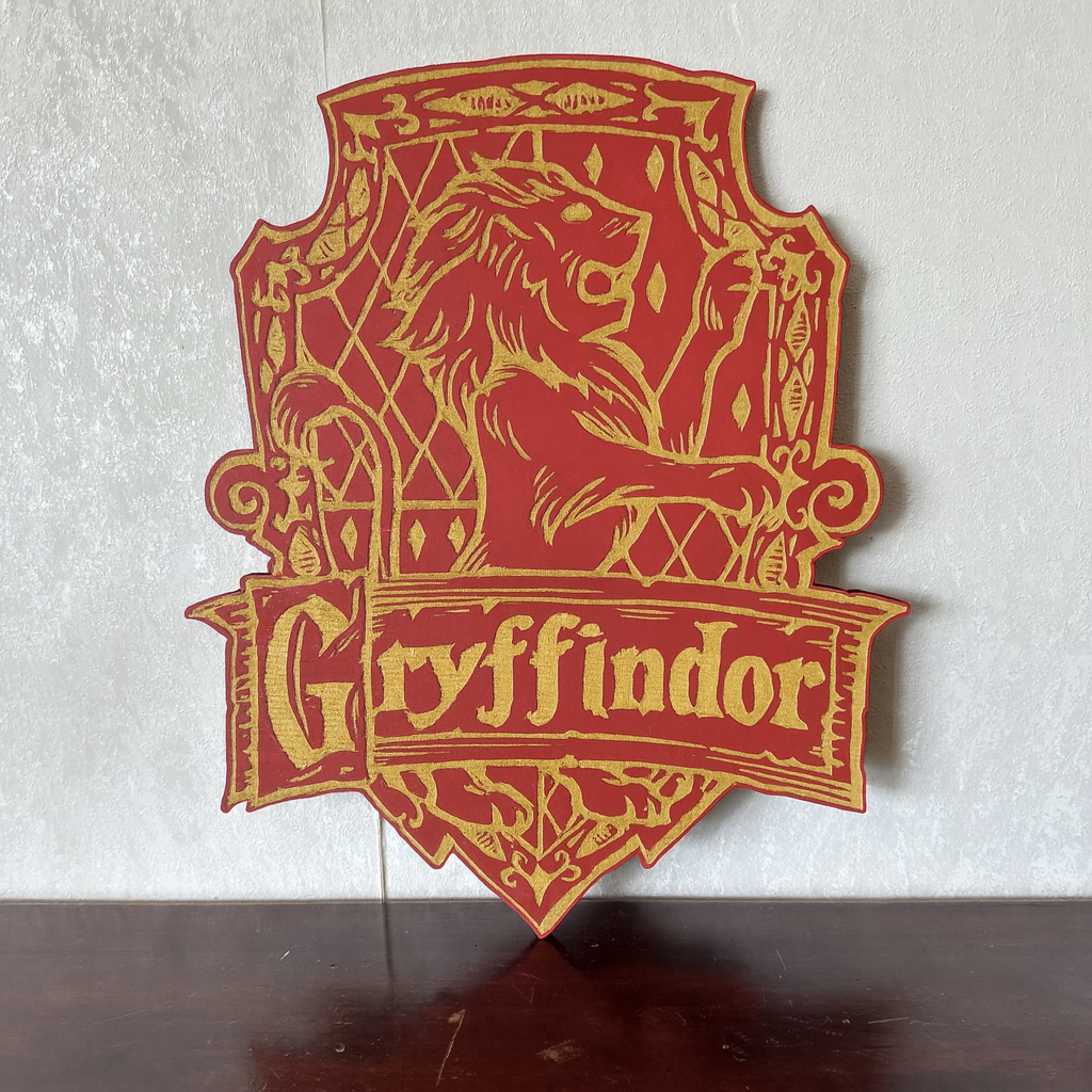 Wizard House Plaque - Style 1 - Laser Wood Designs