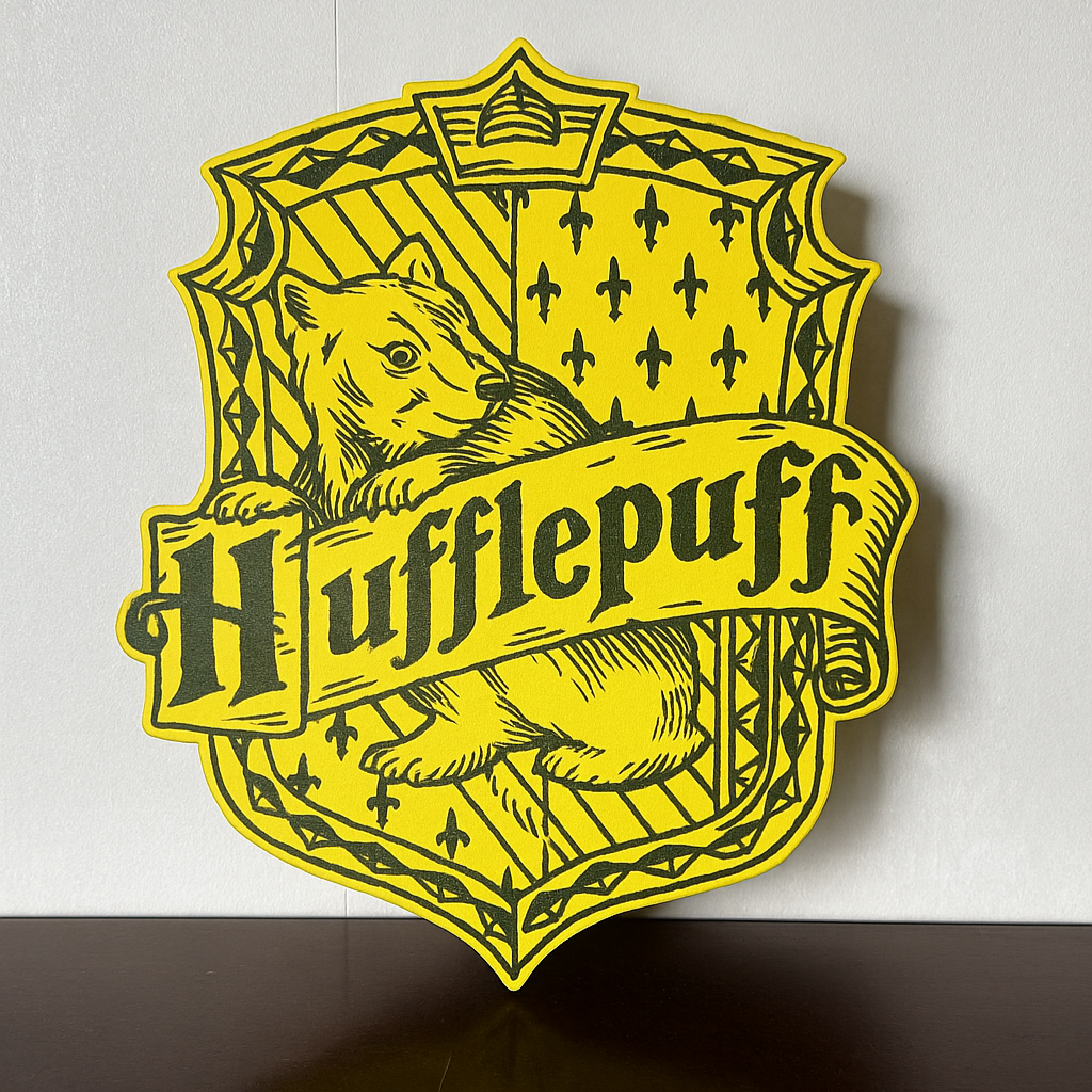 Wizard House Plaque - Style 4 - Laser Wood Designs