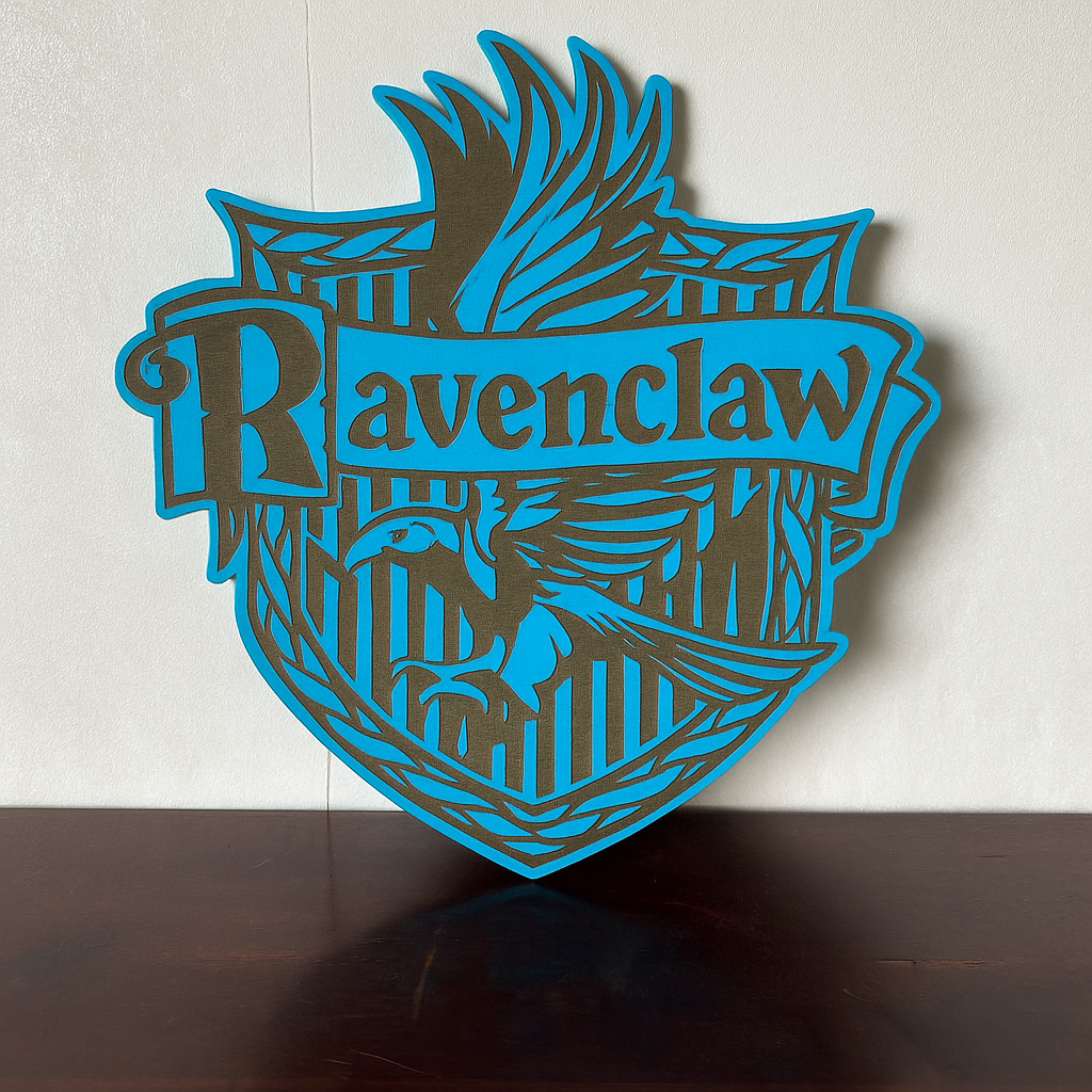 Wizard House Plaque - Style 3 - Laser Wood Designs