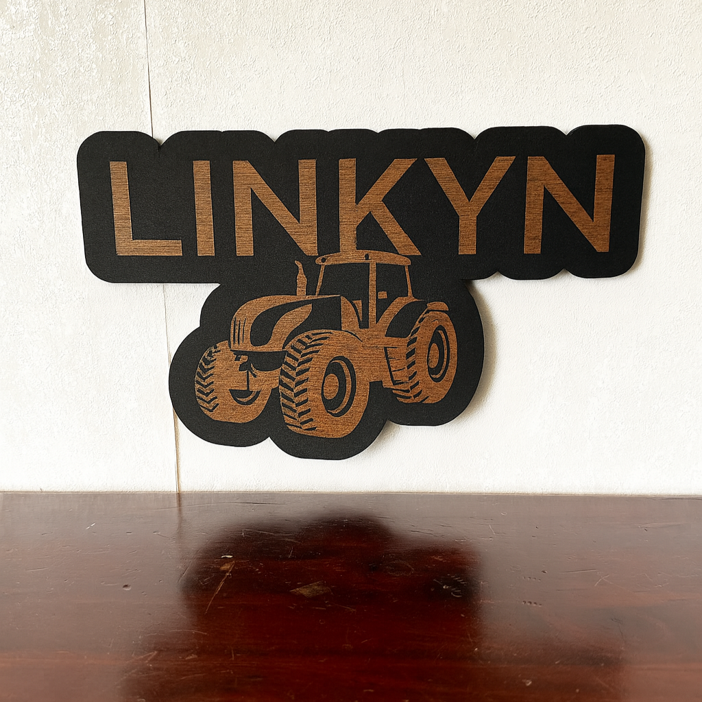 Tractor Name - Laser Wood Designs