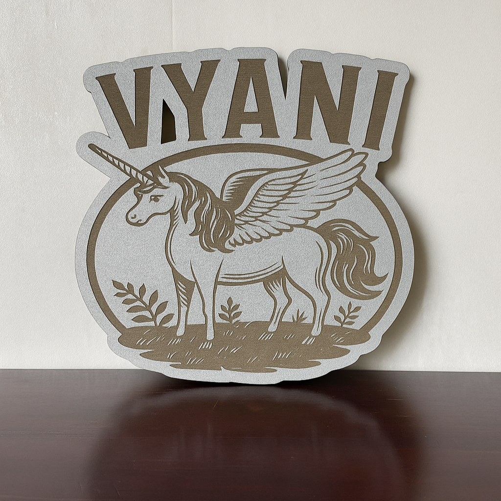 Unicorn Name - Laser Wood Designs