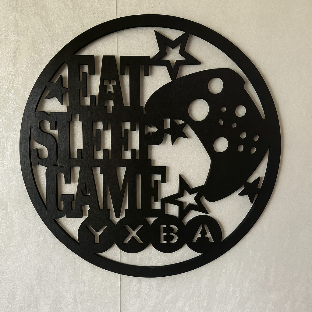 Eat Sleep Game - Laser Wood Designs