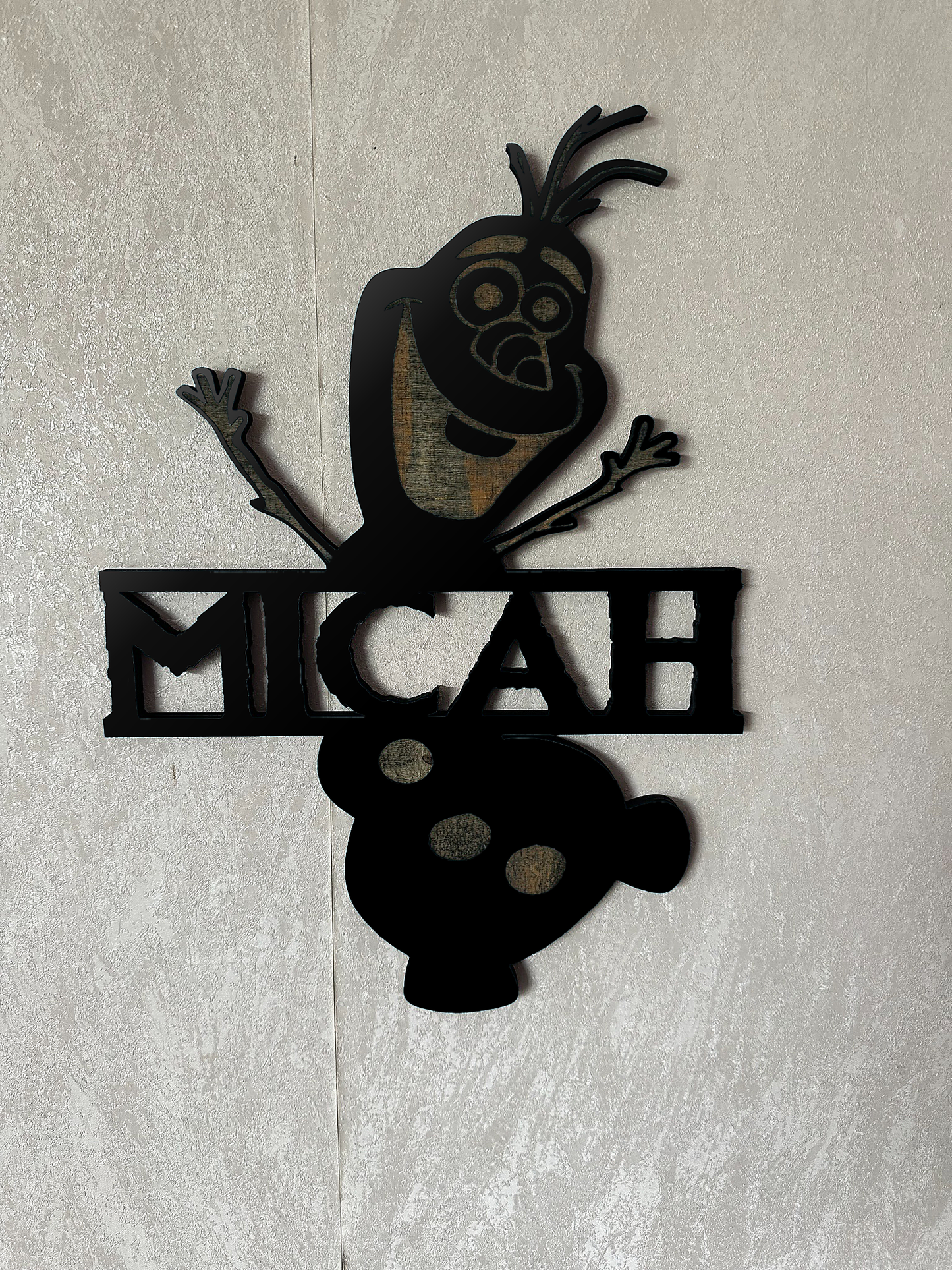 Snowman Name - Laser Wood Designs