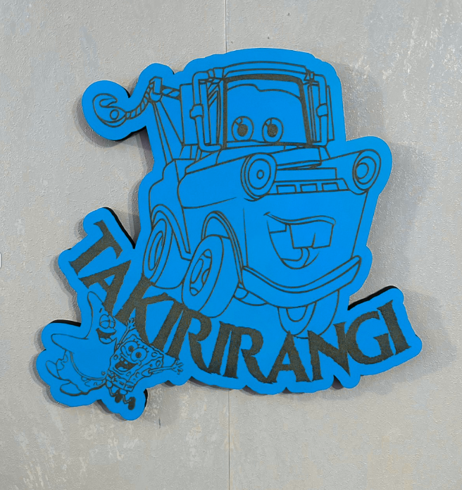 Tow Truck Name - Laser Wood Designs