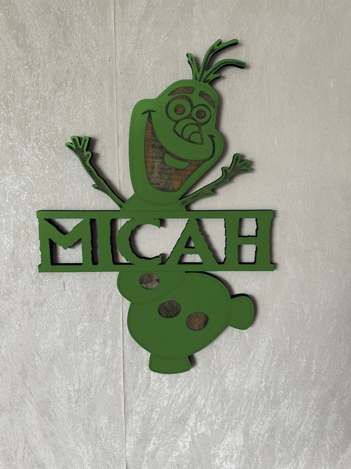 Snowman Name - Laser Wood Designs