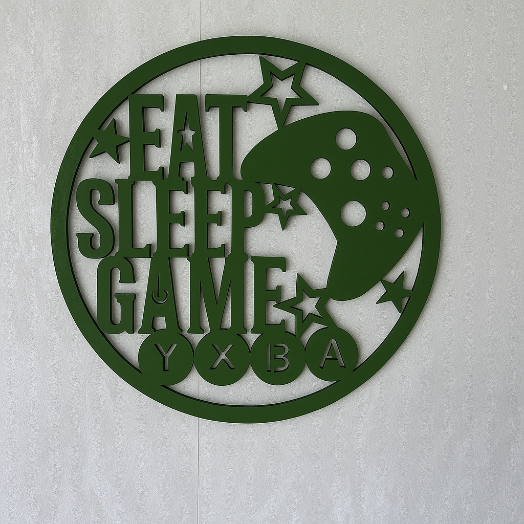 Eat Sleep Game - Laser Wood Designs