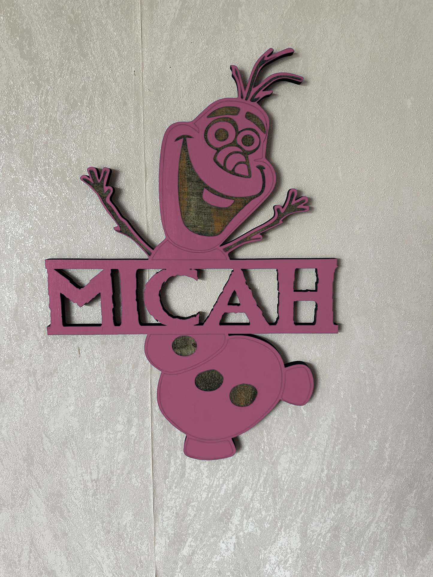 Snowman Name - Laser Wood Designs