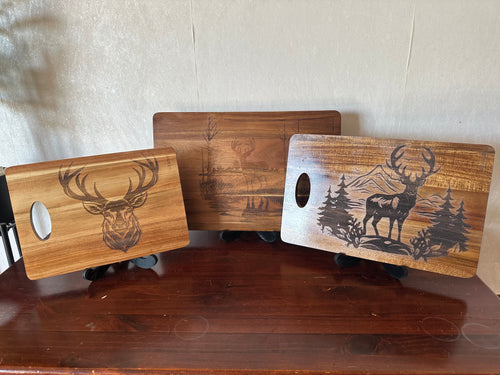 Deer Chopping Board Set - Laser Wood Designs