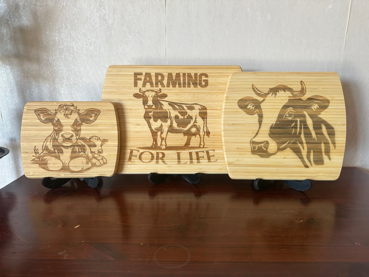 Farming - Chopping Board Set - Laser Wood Designs