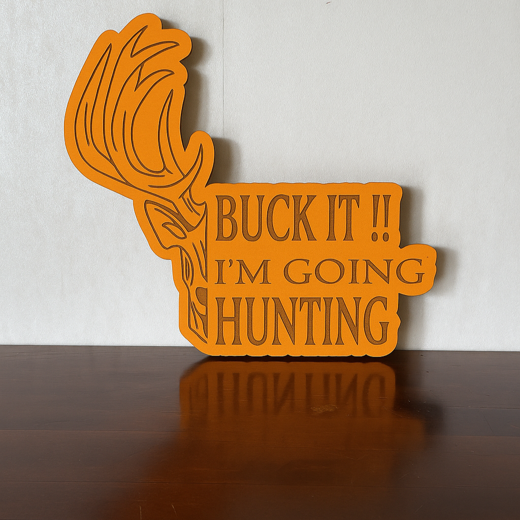 Buck it! I'm Going Hunting! - Laser Wood Designs