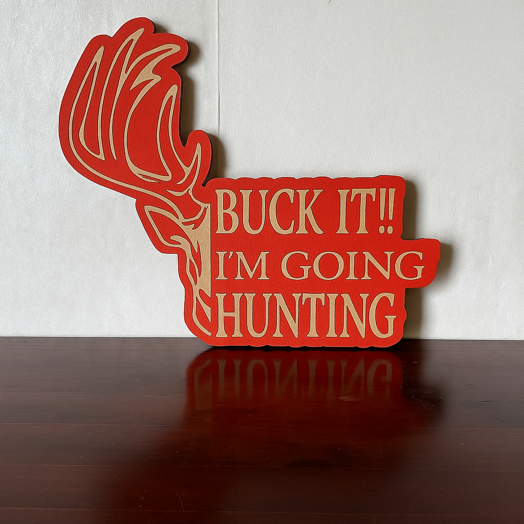 Buck it! I'm Going Hunting! - Laser Wood Designs