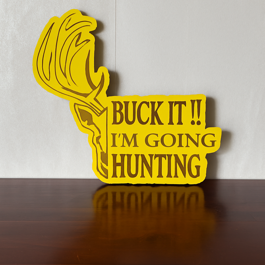 Buck it! I'm Going Hunting! - Laser Wood Designs