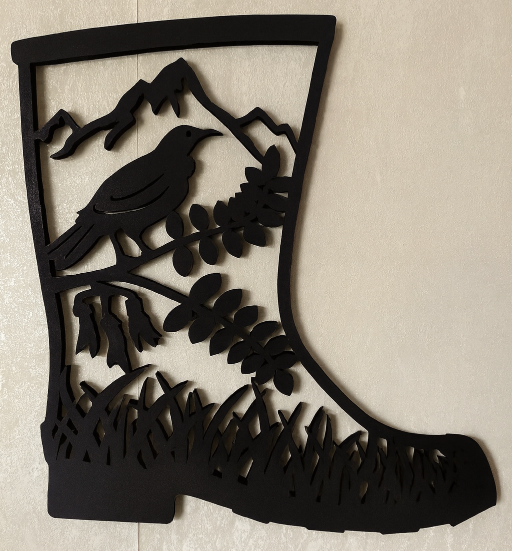 Gumboot Kiwiana - Laser Wood Designs