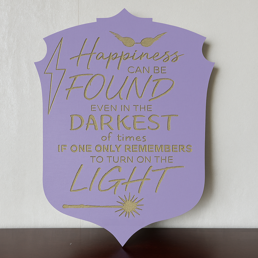 Happiness can be Found - Laser Wood Designs