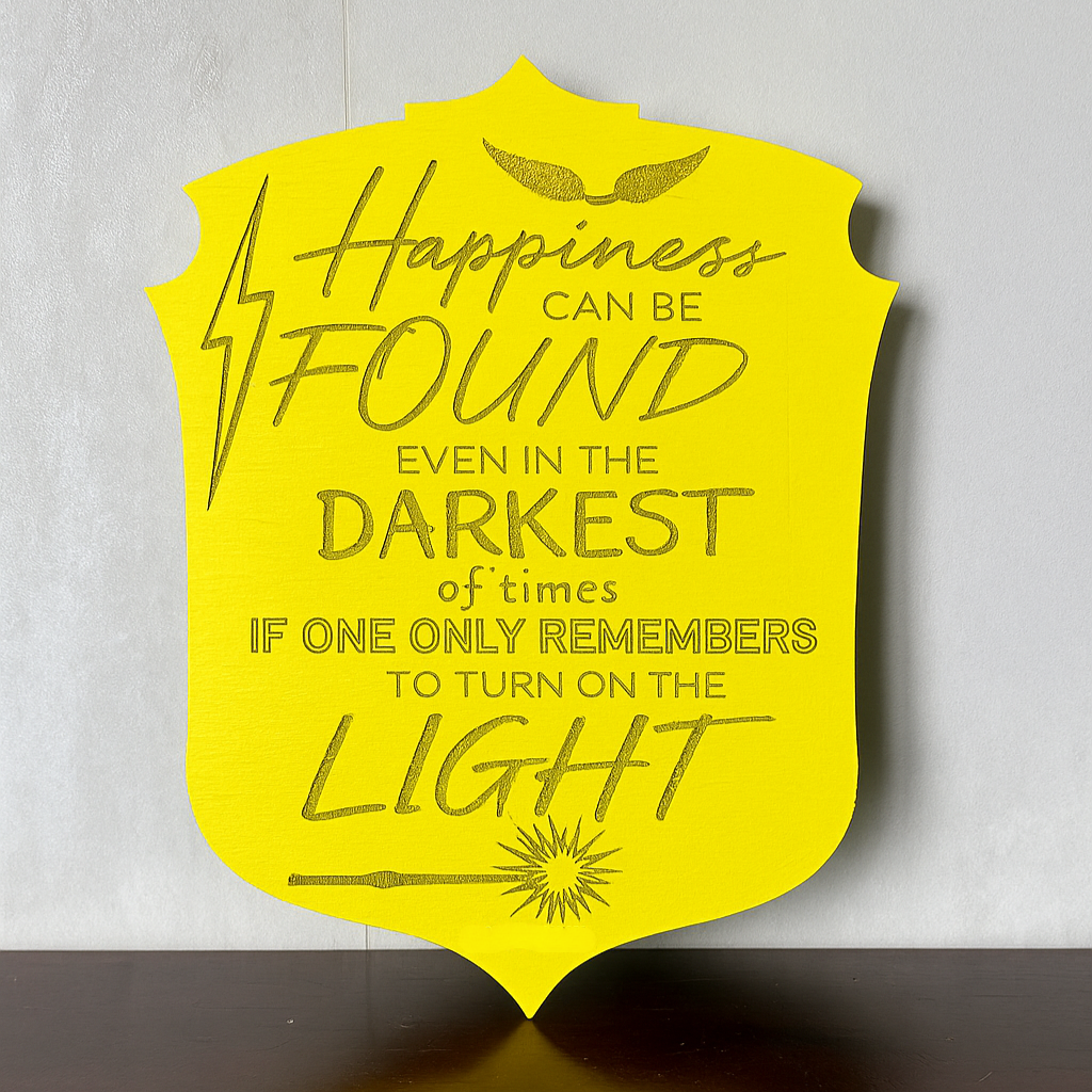 Happiness can be Found - Laser Wood Designs