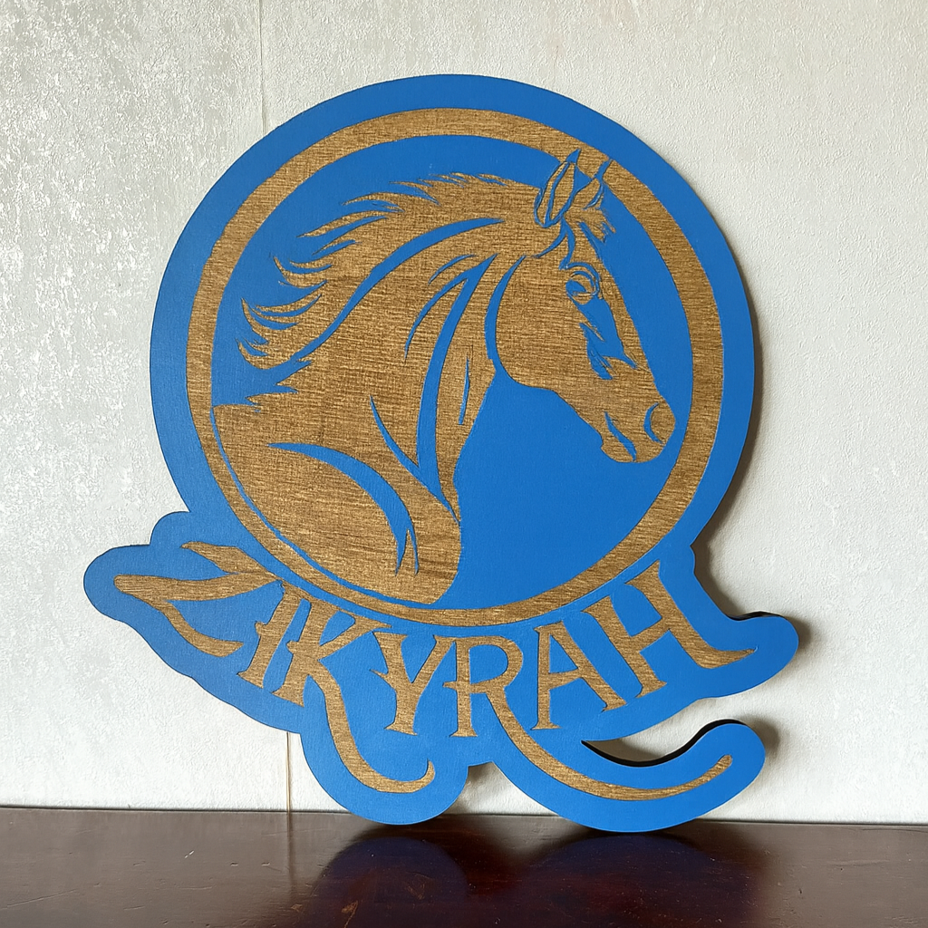 Horse Name Plaque - Laser Wood Designs