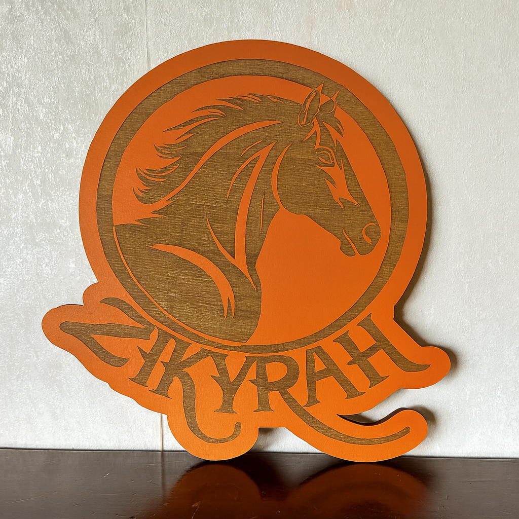 Horse Name Plaque - Laser Wood Designs