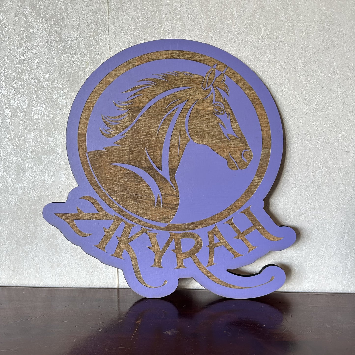 Horse Name Plaque - Laser Wood Designs