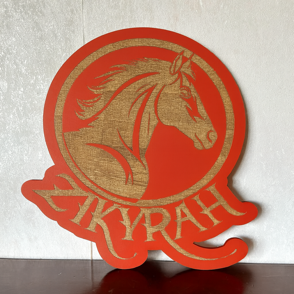 Horse Name Plaque - Laser Wood Designs