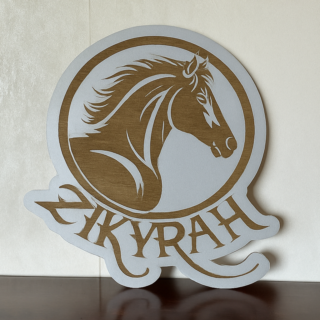 Horse Name Plaque - Laser Wood Designs