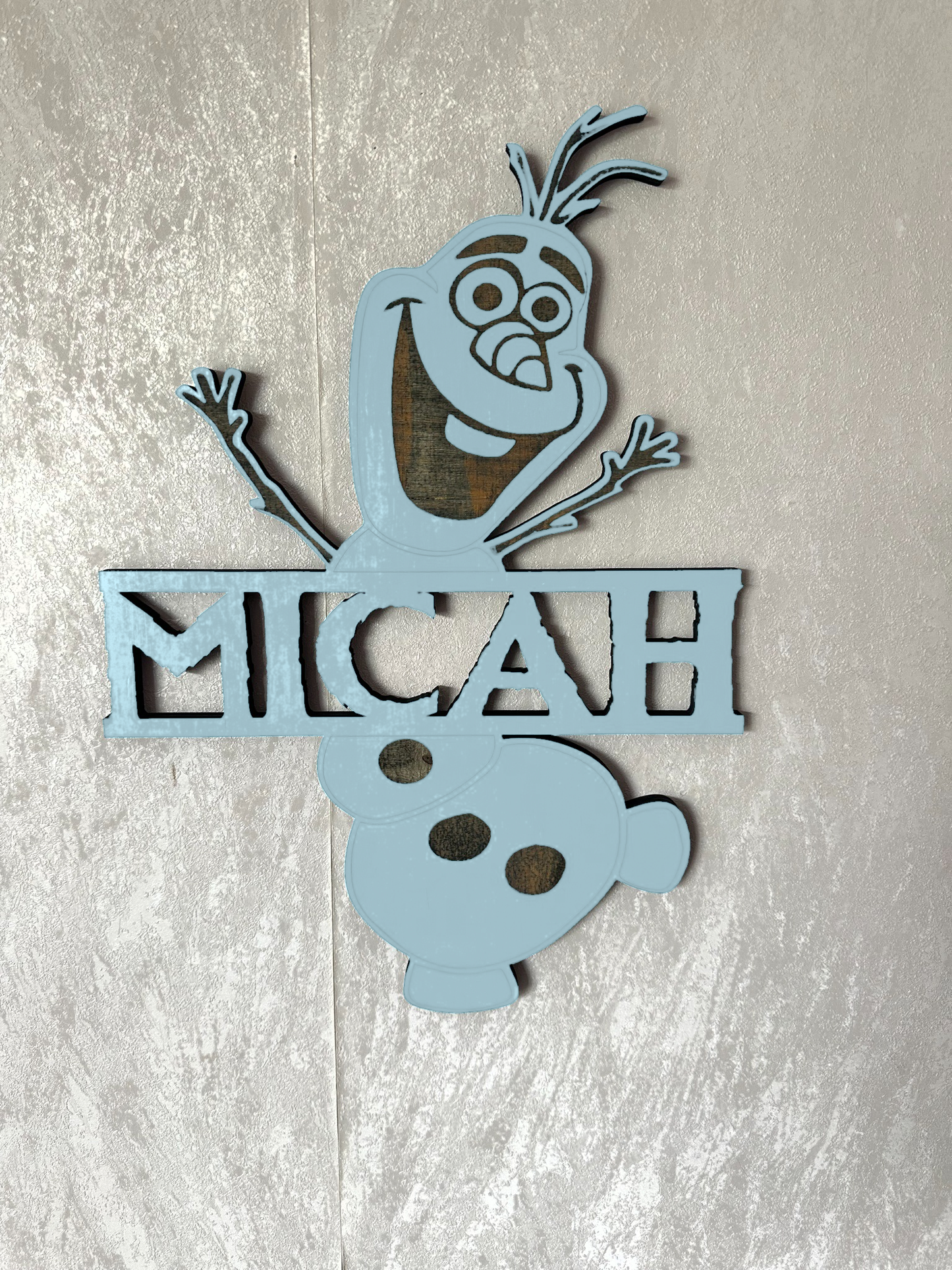 Snowman Name - Laser Wood Designs