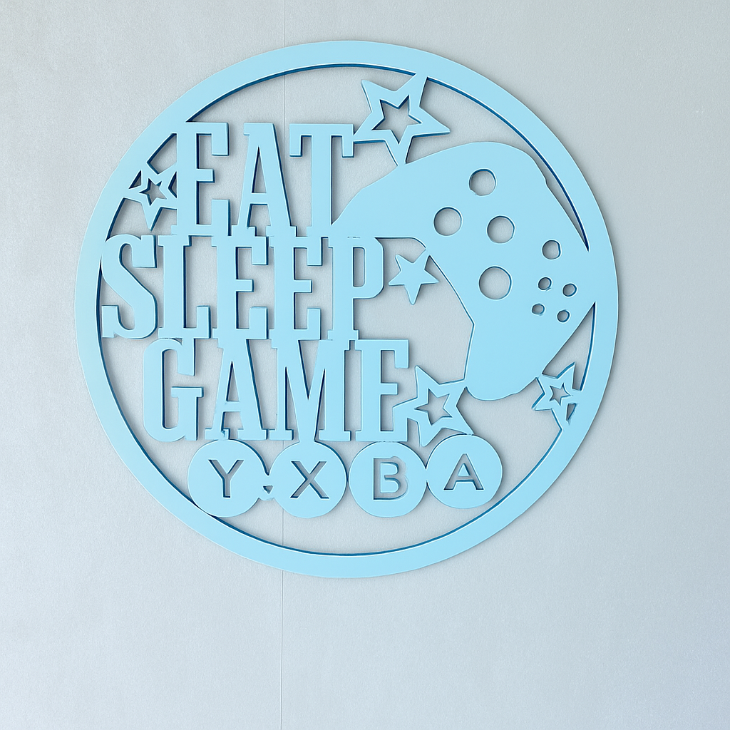 Eat Sleep Game - Laser Wood Designs