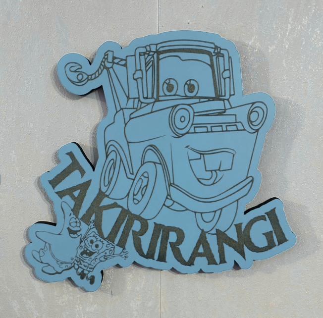 Tow Truck Name - Laser Wood Designs