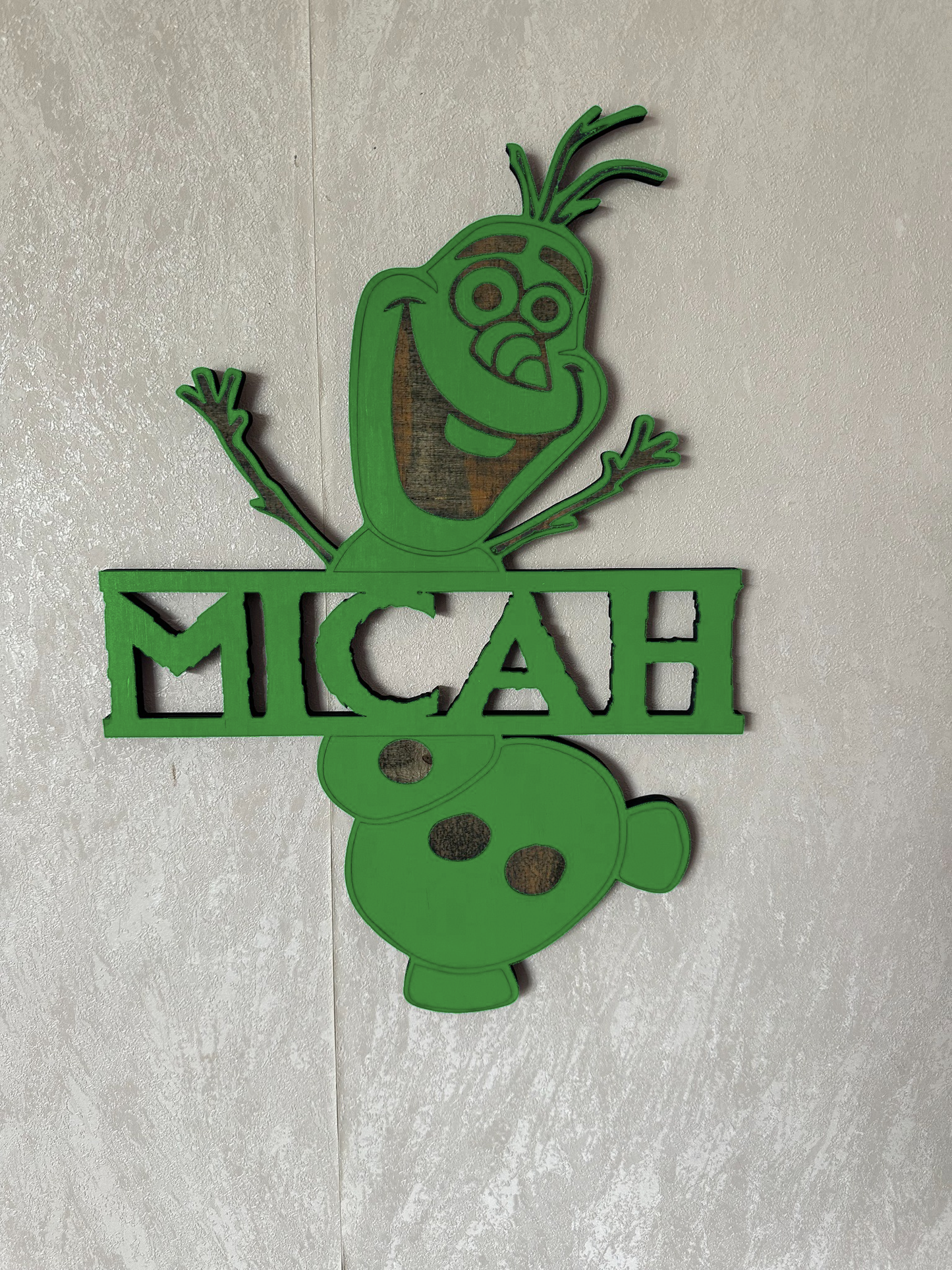 Snowman Name - Laser Wood Designs