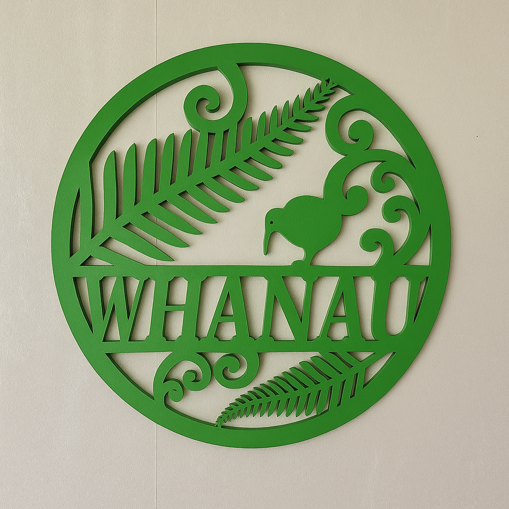 Whanau Wall Art - Laser Wood Designs