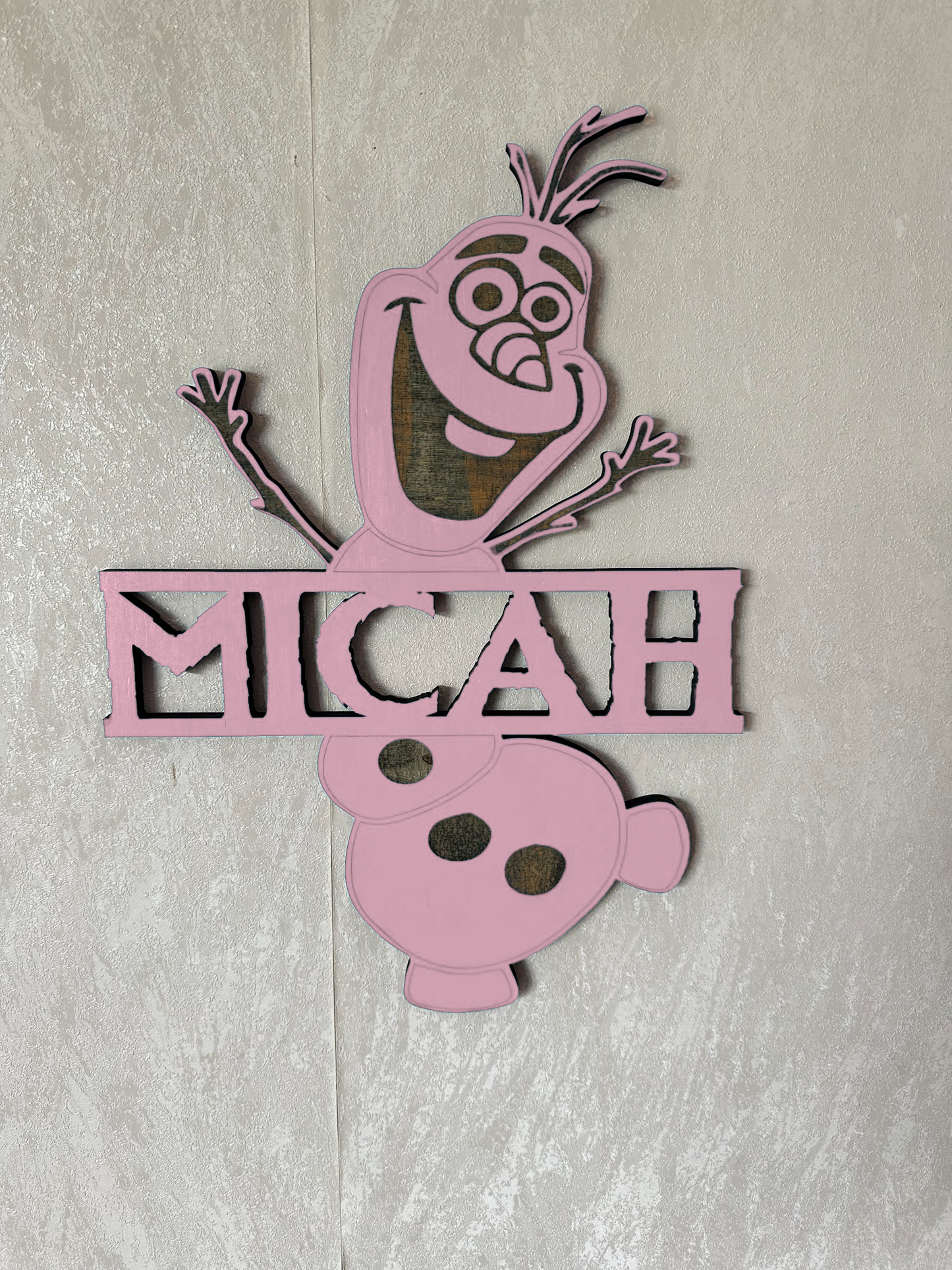 Snowman Name - Laser Wood Designs