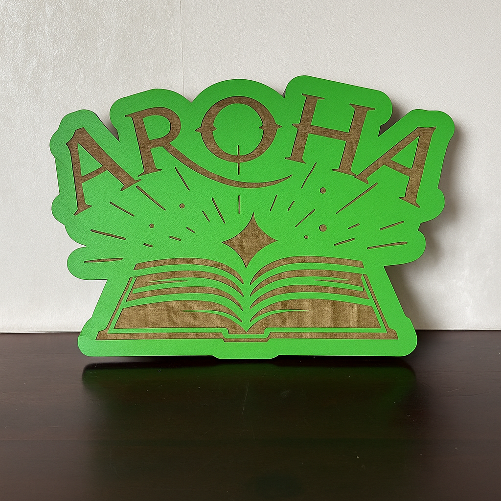 Open Book Name Plaque - Laser Wood Designs