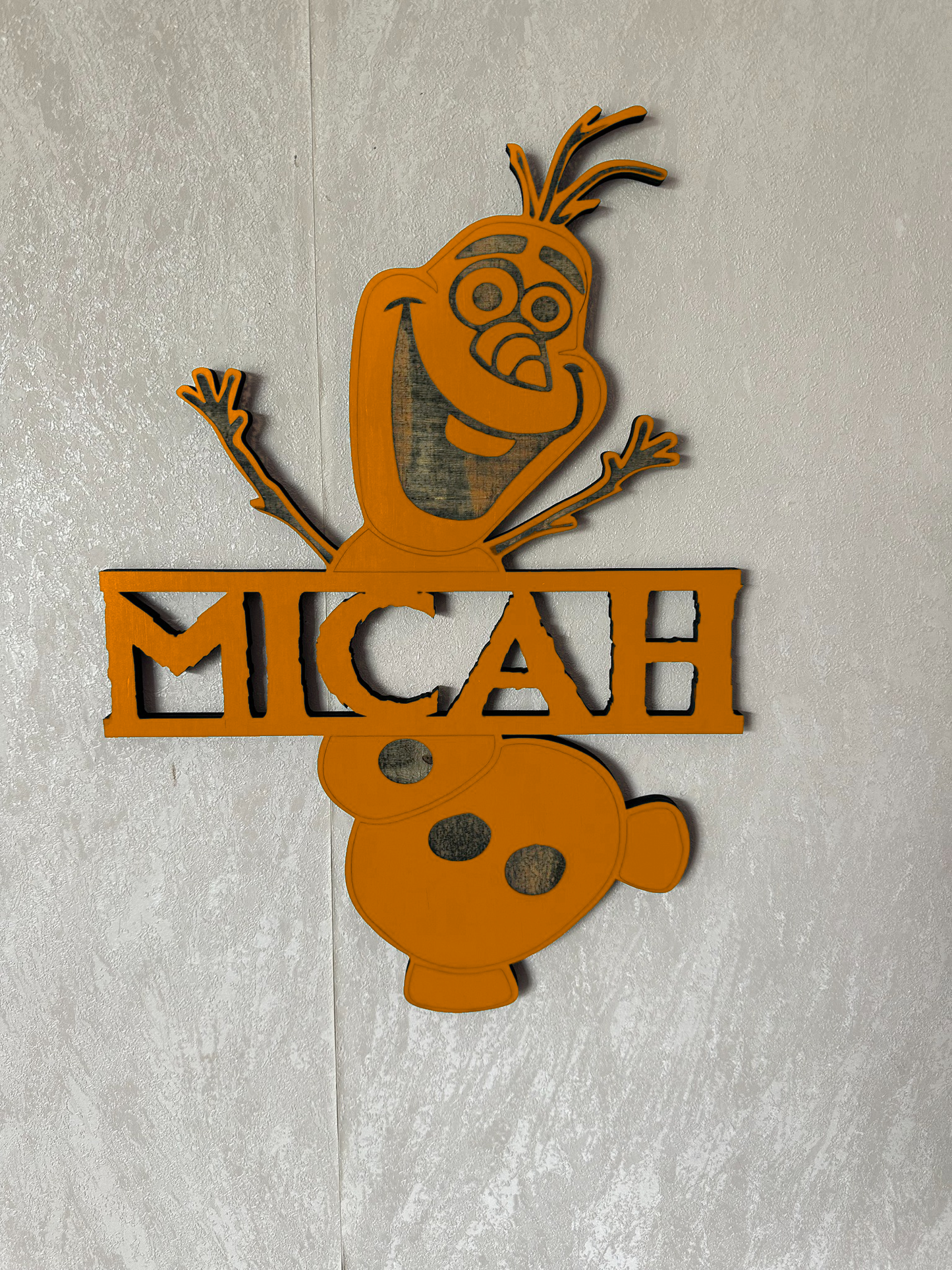 Snowman Name - Laser Wood Designs