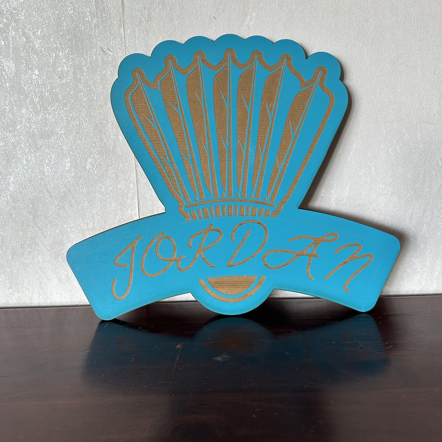 Badminton Name Plaque - Laser Wood Designs