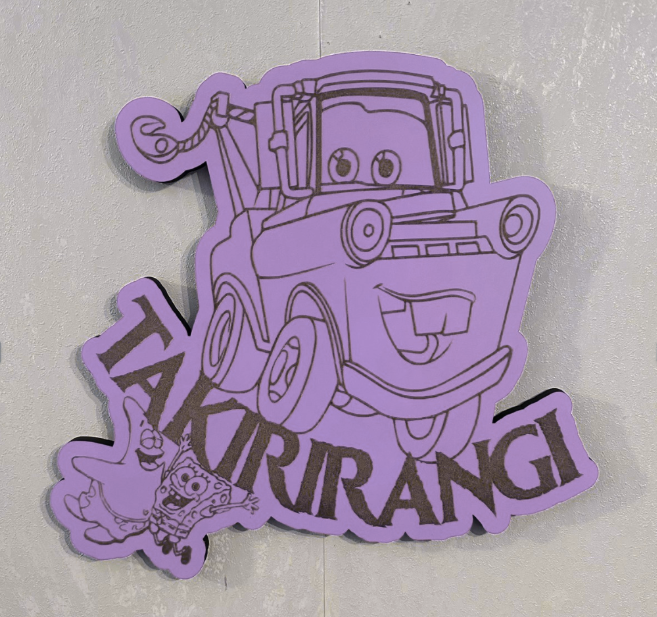 Tow Truck Name - Laser Wood Designs