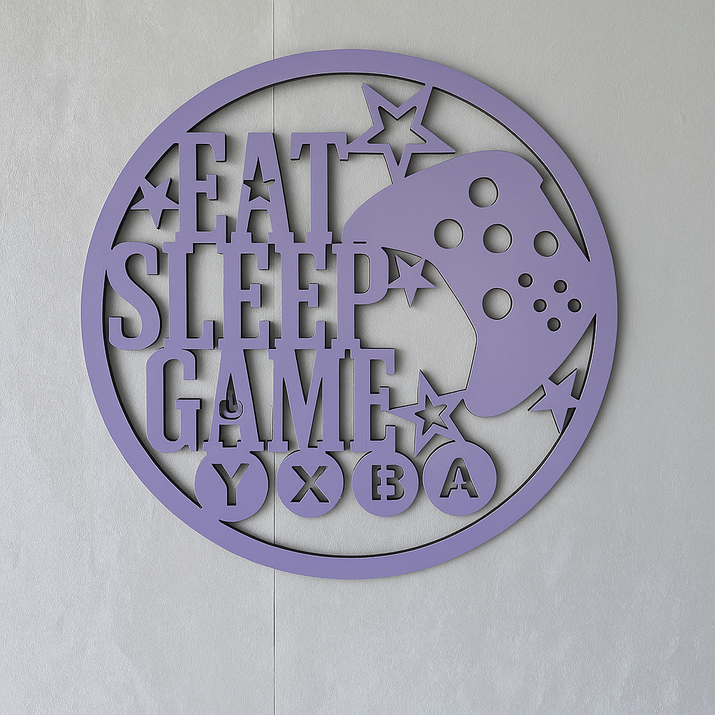 Eat Sleep Game - Laser Wood Designs