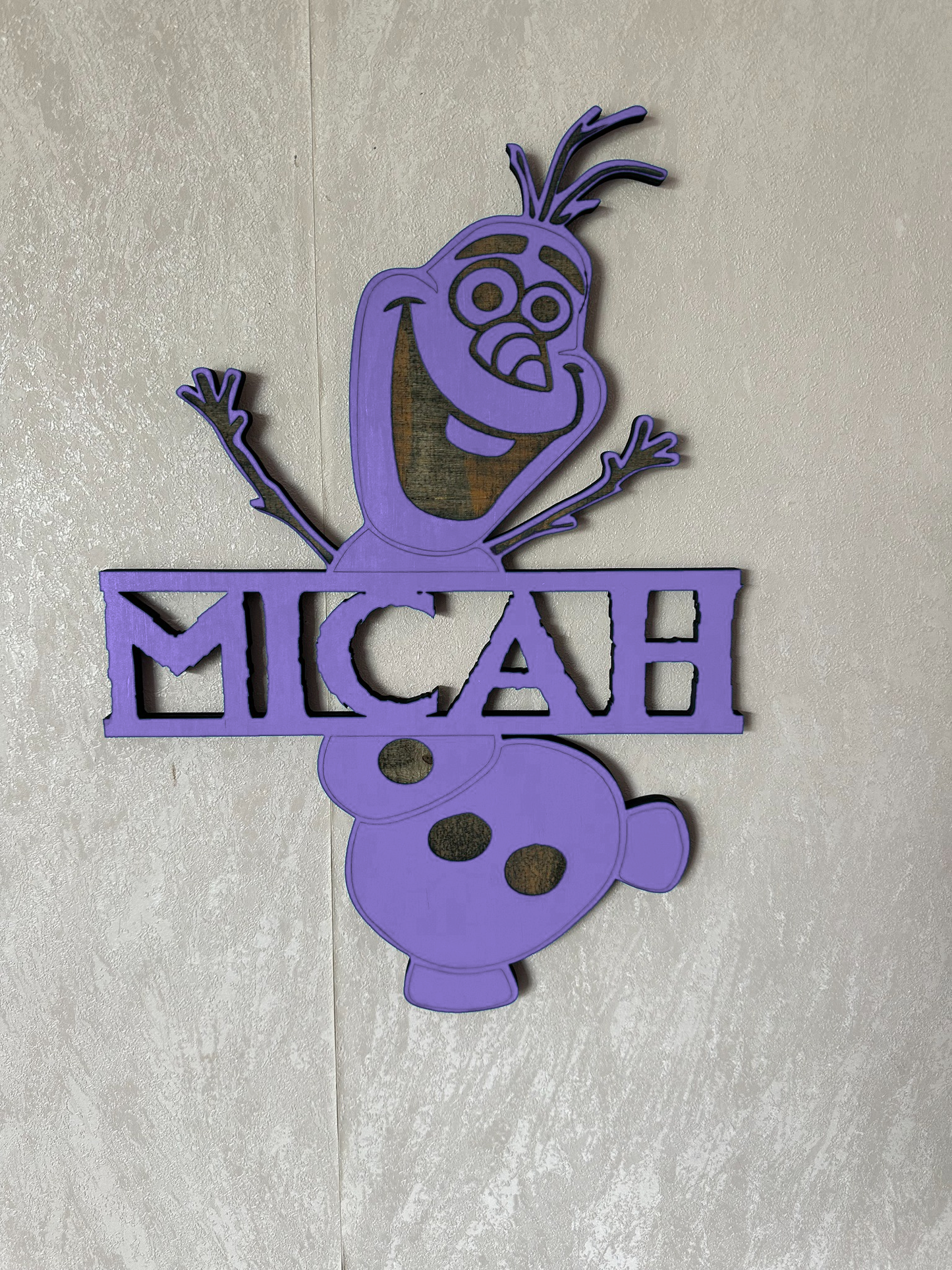 Snowman Name - Laser Wood Designs