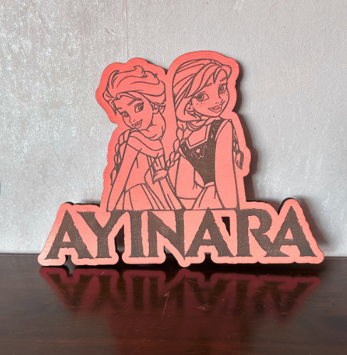 Ice Princess Name - Laser Wood Designs