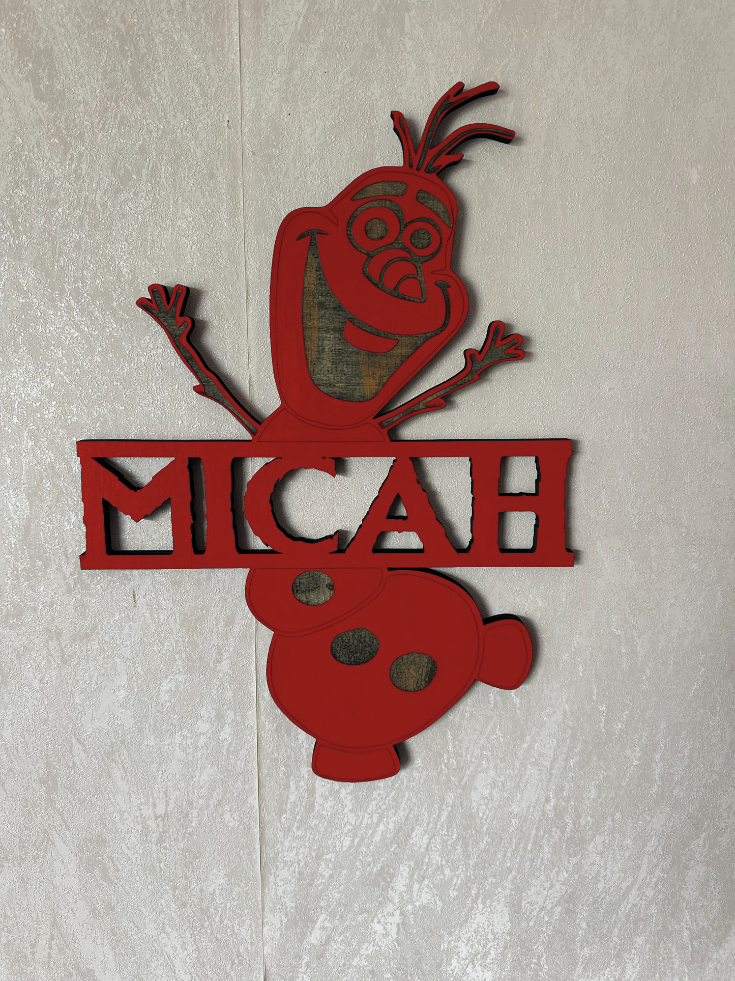 Snowman Name - Laser Wood Designs