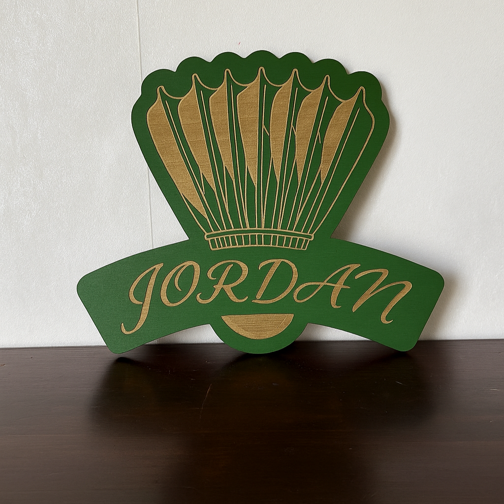 Badminton Name Plaque - Laser Wood Designs