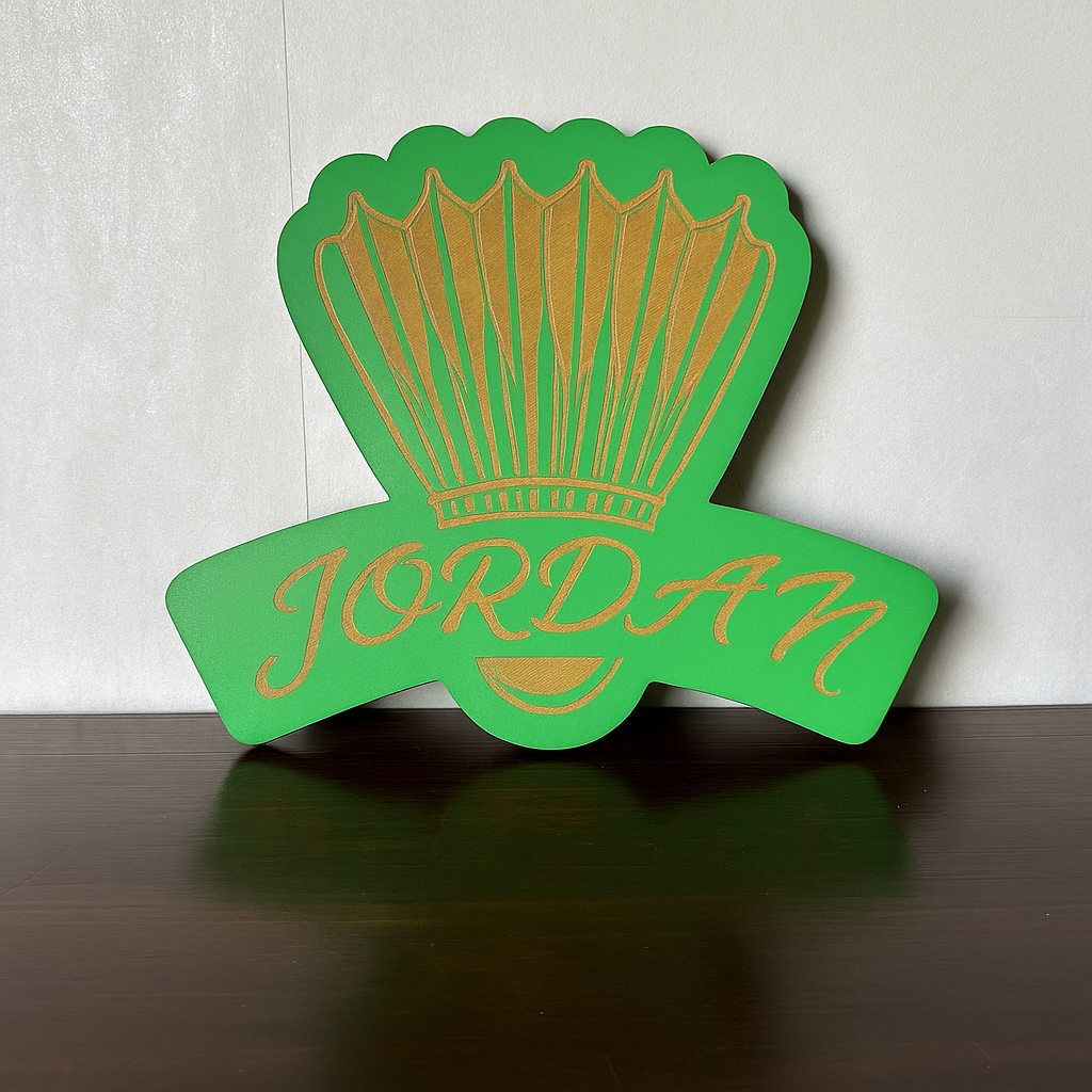 Badminton Name Plaque - Laser Wood Designs