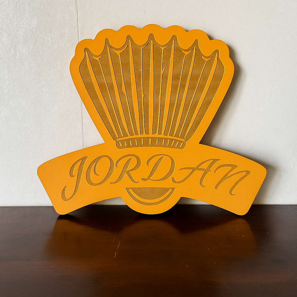Badminton Name Plaque - Laser Wood Designs