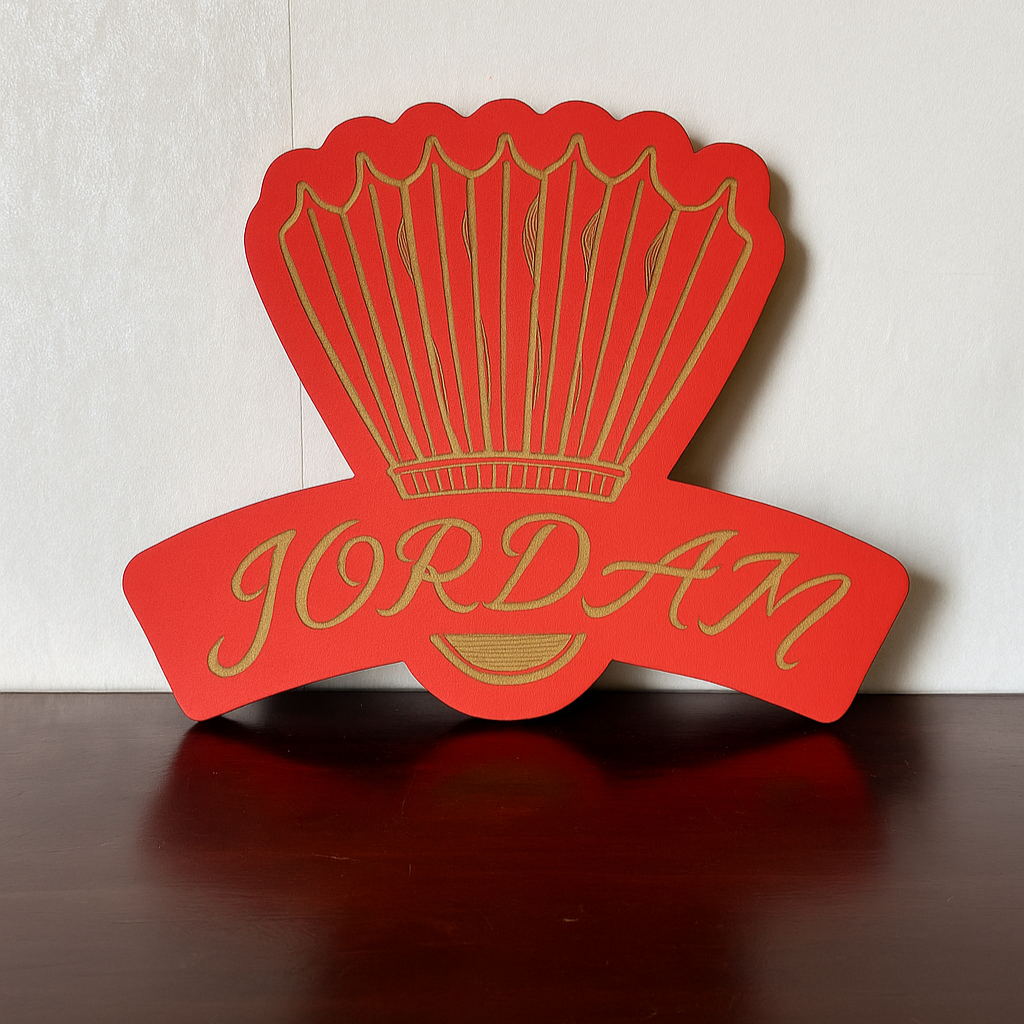 Badminton Name Plaque - Laser Wood Designs