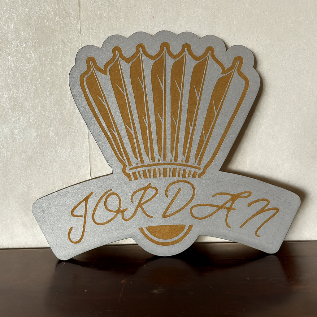 Badminton Name Plaque - Laser Wood Designs