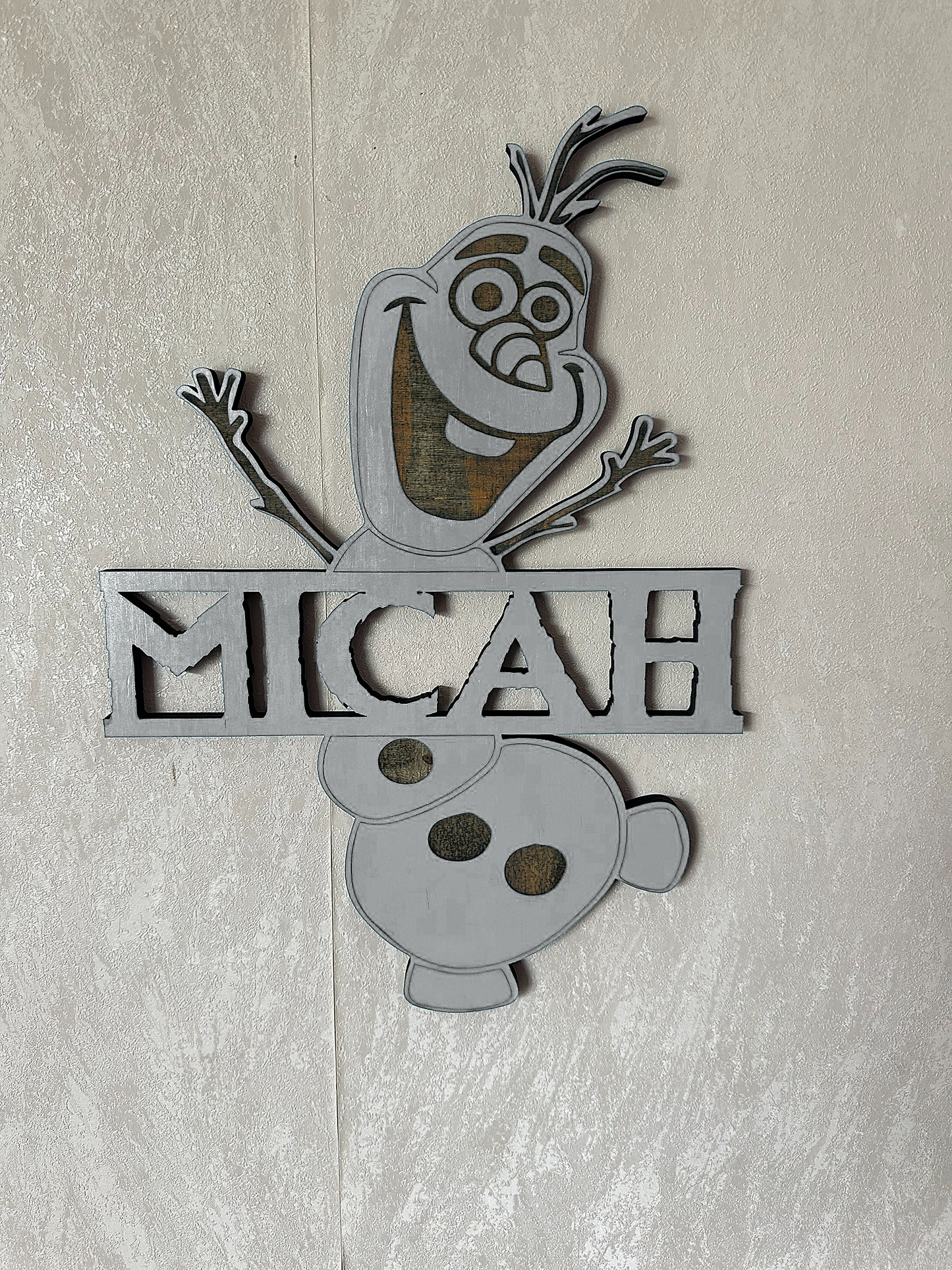 Snowman Name - Laser Wood Designs