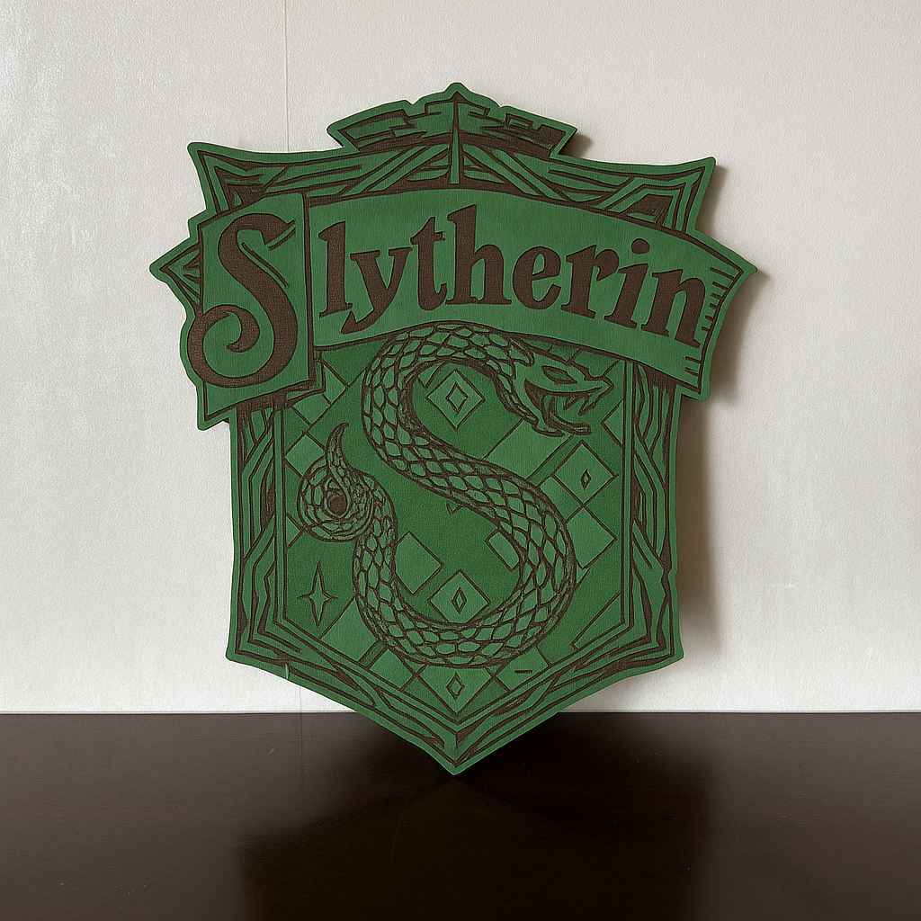 Wizard House Plaque - Style 2 - Laser Wood Designs