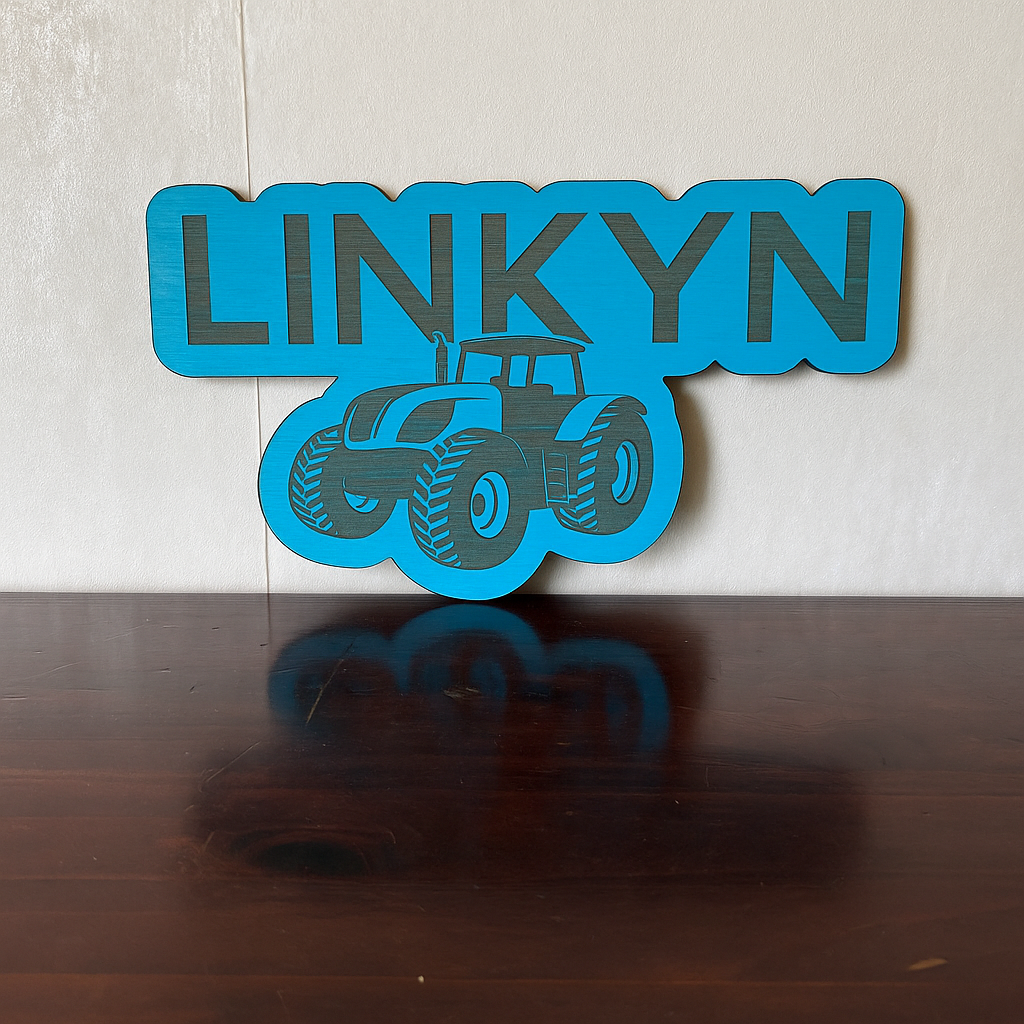 Tractor Name - Laser Wood Designs