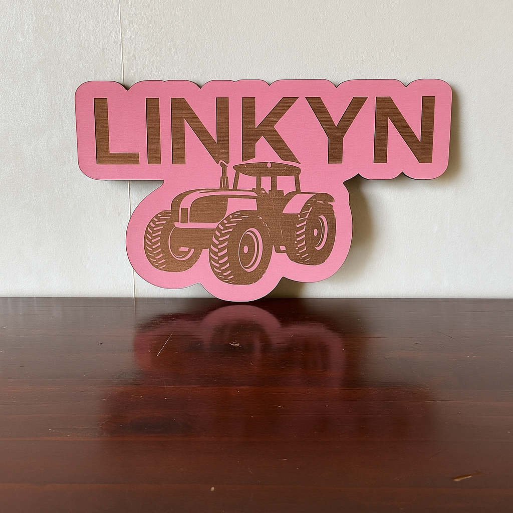 Tractor Name - Laser Wood Designs